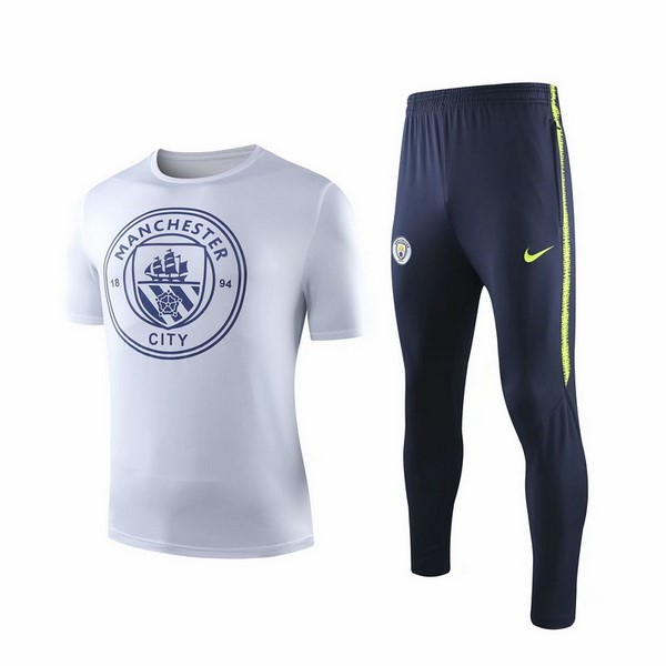 Entrenamiento Manchester City Conjunto Completo 2019-20 Blanco Azul